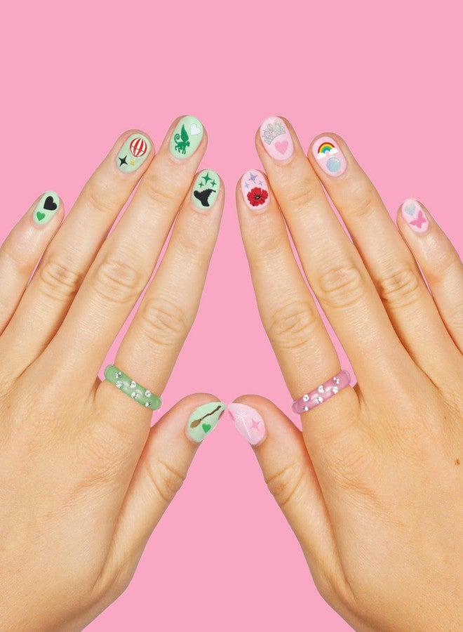 xo, Fetti Pink + Green Witch Nail Stickers - 604 pcs. | Birthday Decorations, Cute Girl Party Favor, Manicure Accessory, Kids Wizard Supplies - Image 4